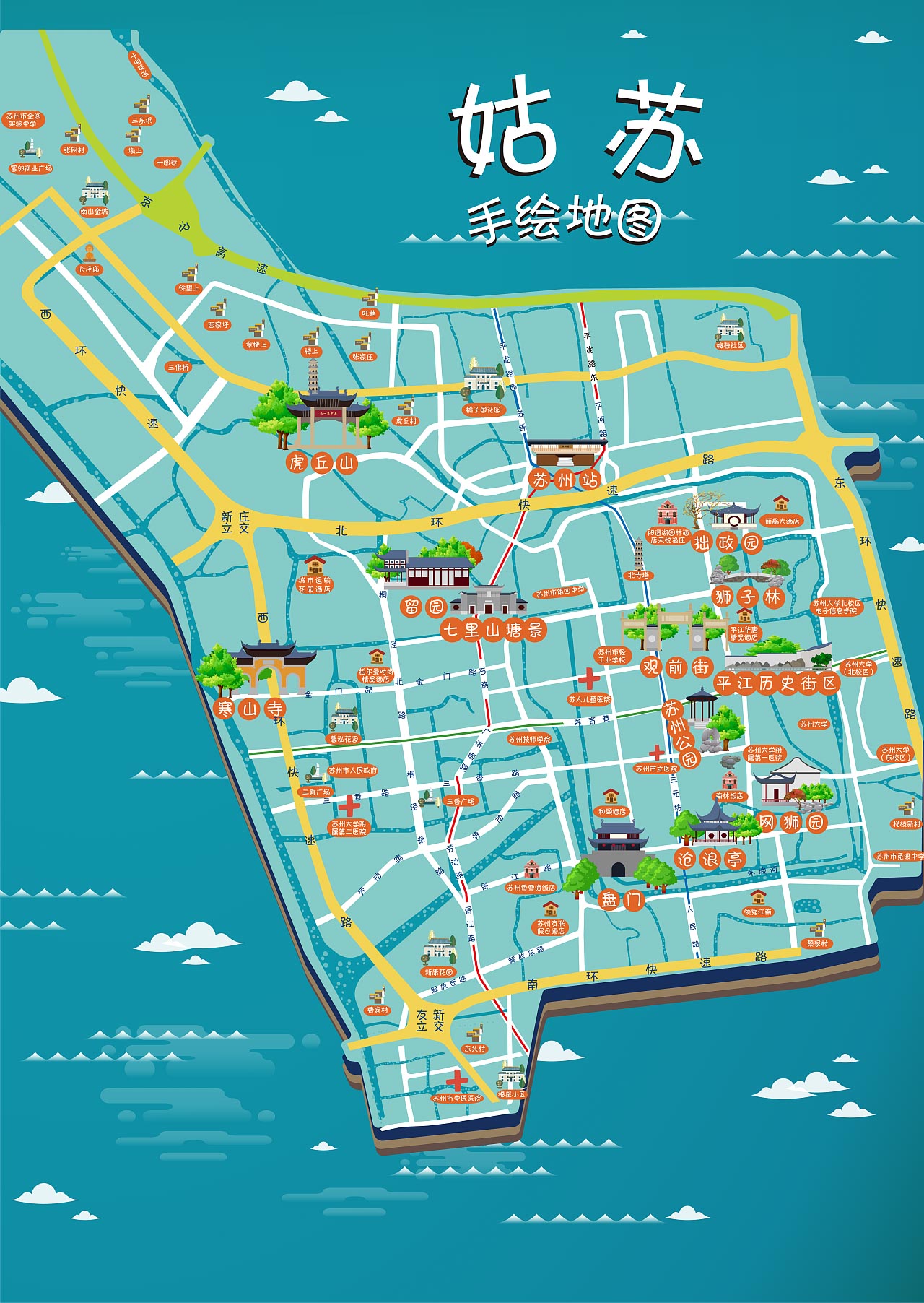 柳城手绘地图景区的文化宝藏